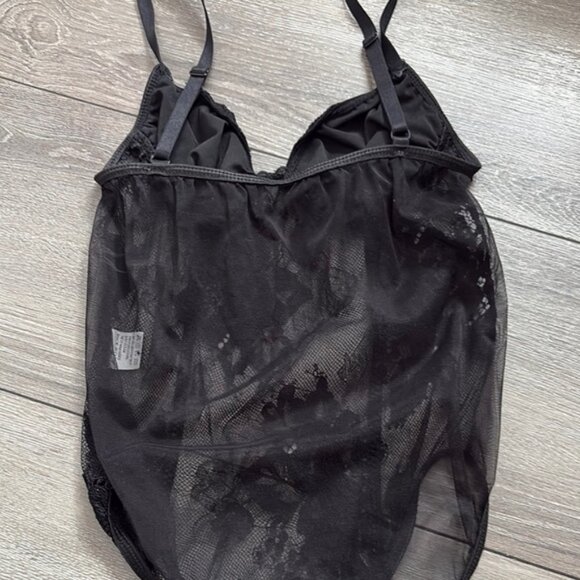 MM35 SHEIN Black Lace Bodysuit - Picture 7 of 8